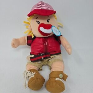 Manhattan Toy Baby Stella Learn To Dress 15in Red Camping Theme Plush Doll